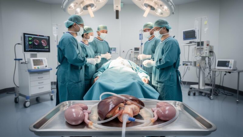 Veja como china faz primeiro transplante simultâneo de dois rins e um fígado de porco em uma mesma pessoa