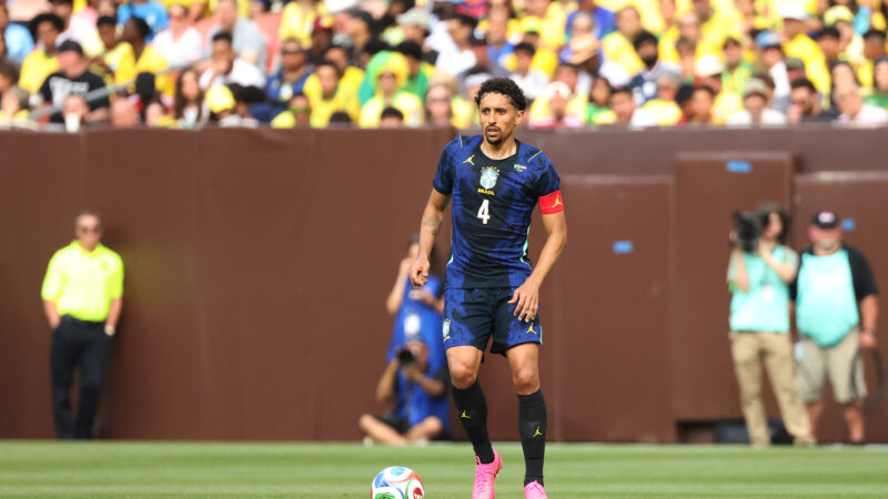 Marquinhos alcança 105 partidas pela Seleção e mira top 6 em caso de oito jogos na Copa
