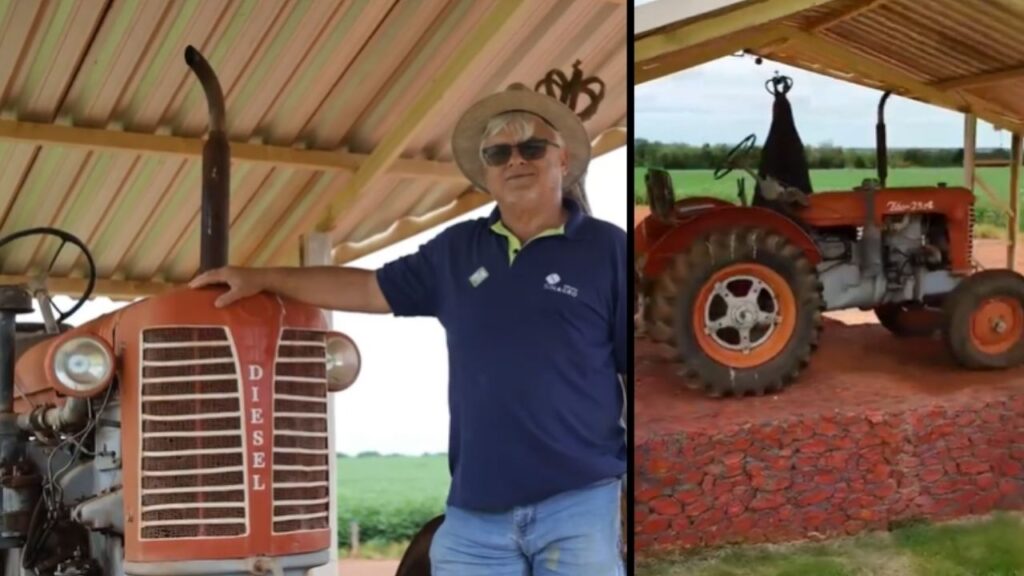 Agricultor que iniciou no plantio aos 12 anos preserva trator de 25 HP e acompanha transição familiar e tecnológica em Mato Grosso