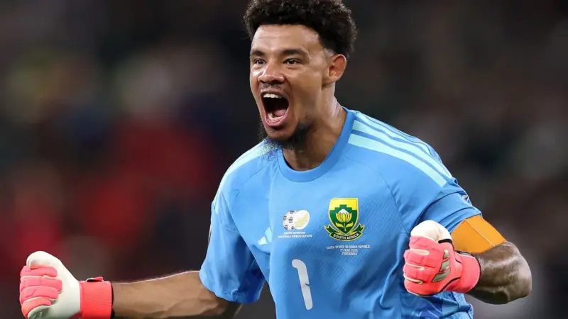 Capitão Ronwen Williams superou perdas e violência antes de levar a África do Sul às oitavas da Copa