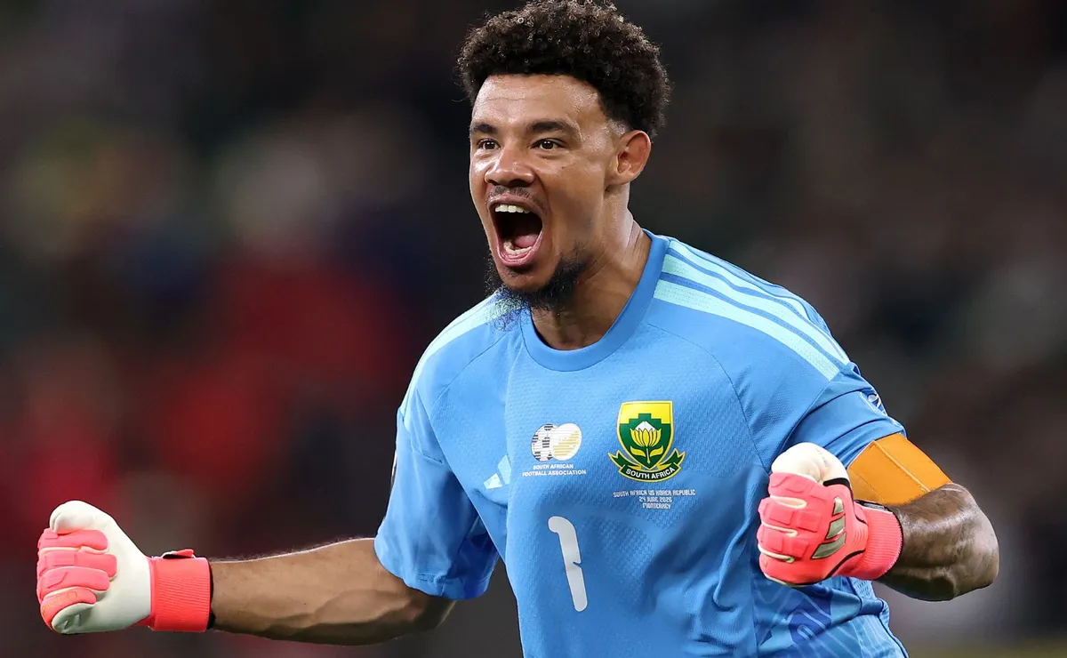 Capitão Ronwen Williams superou perdas e violência antes de levar a África do Sul às oitavas da Copa