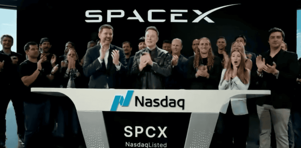 SpaceX registra forte volatilidade após estreia na bolsa