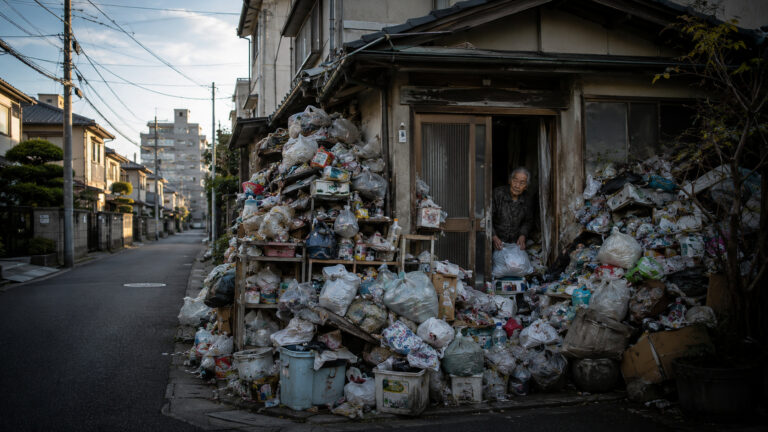 Veja como enquanto o japão é visto como símbolo mundial de limpeza, casas inteiras tomadas por lixo expõem solidão, envelhecimento e uma barreira legal que impede ações rápidas das prefeituras