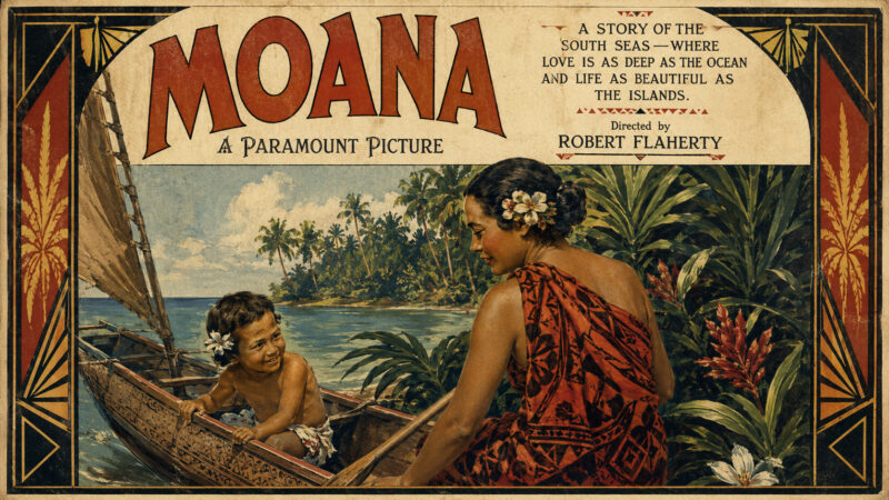 Filme mudo “Moana” de 1926 retratou vida em Samoa e influenciou história do documentário