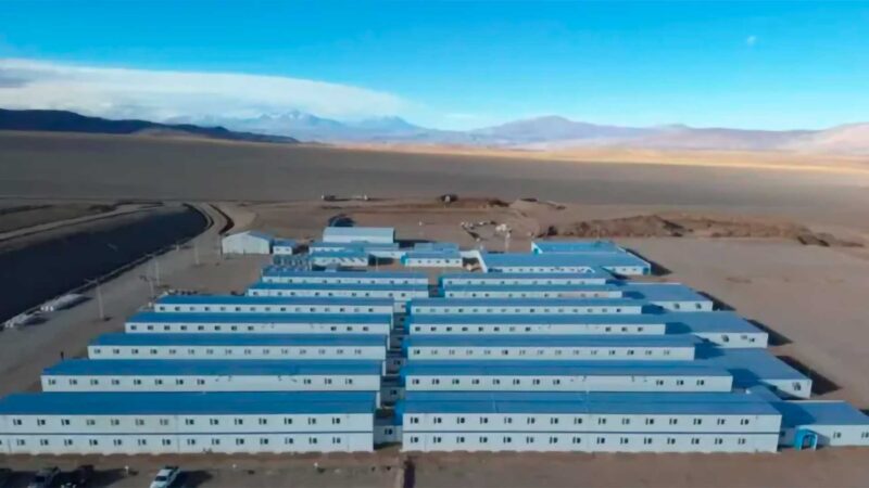 Módulos fabricados na China serão montados em San Juan para abrigar 5 mil trabalhadores do projeto Vicuña