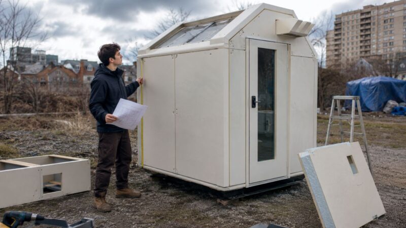 Estudante de 18 anos desenvolve microcasa modular de fibra de vidro e PET e promete viver 12 meses no protótipo