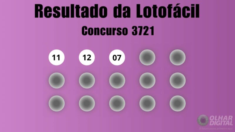 Resultado da Lotofácil — 29/06/2026: números do concurso 3721