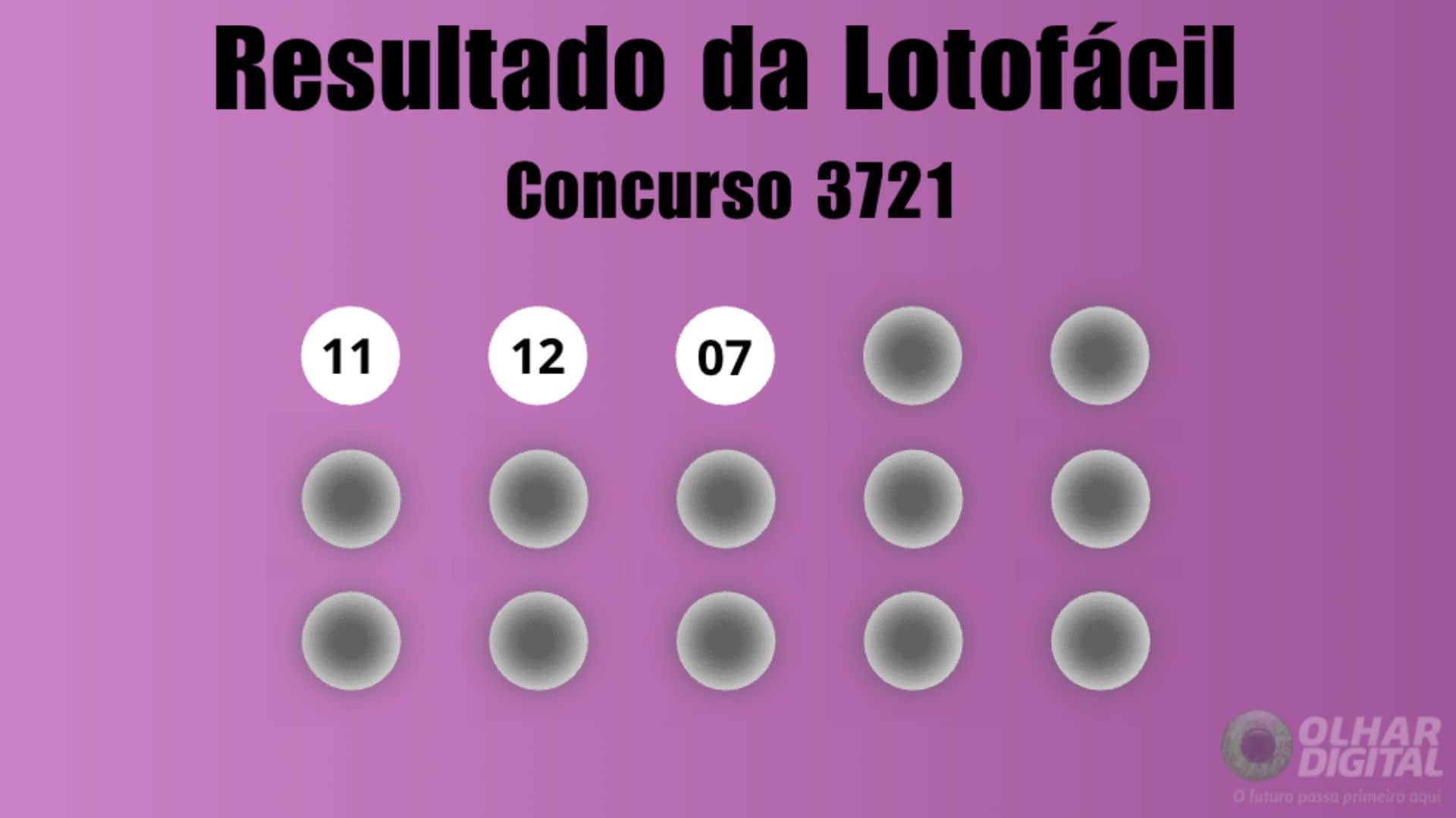 Resultado da Lotofácil — 29/06/2026: números do concurso 3721