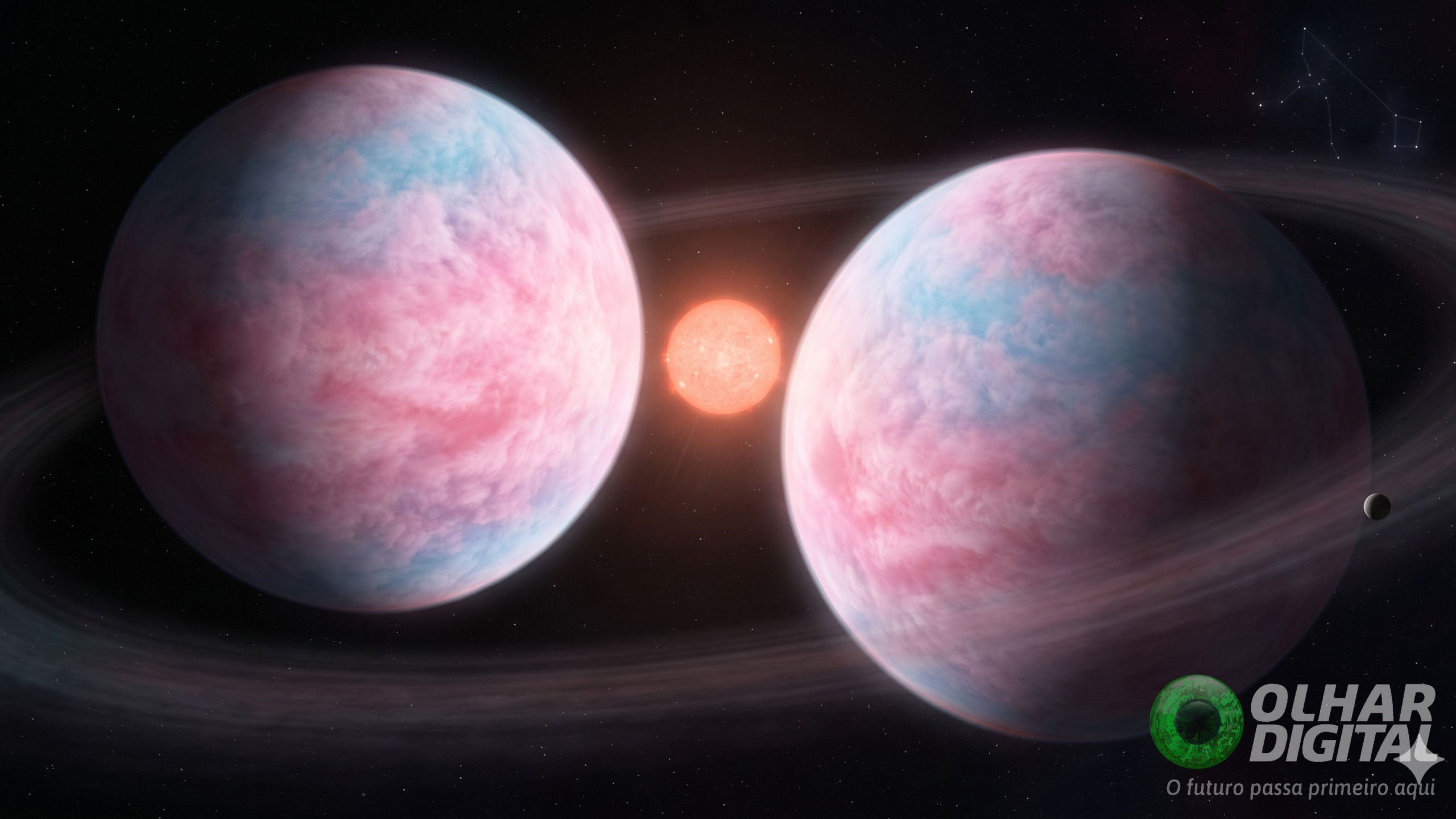 Astrônomos localizam dois planetas gigantes com densidade menor que algodão-doce