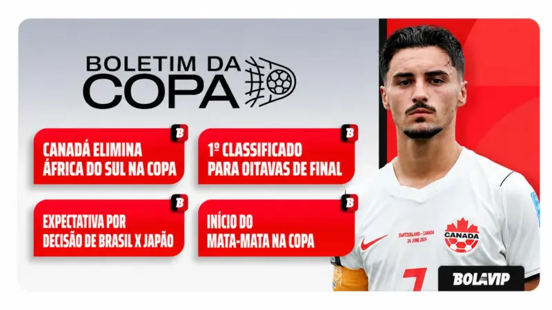 Canadá elimina África do Sul com gol nos acréscimos e avança às oitavas da Copa do Mundo