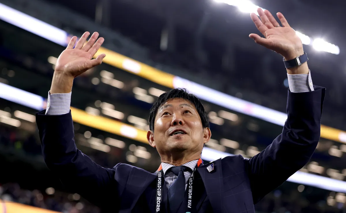 Moriyasu projeta duelo equilibrado com o Brasil nas oitavas da Copa: “50% a 50%”