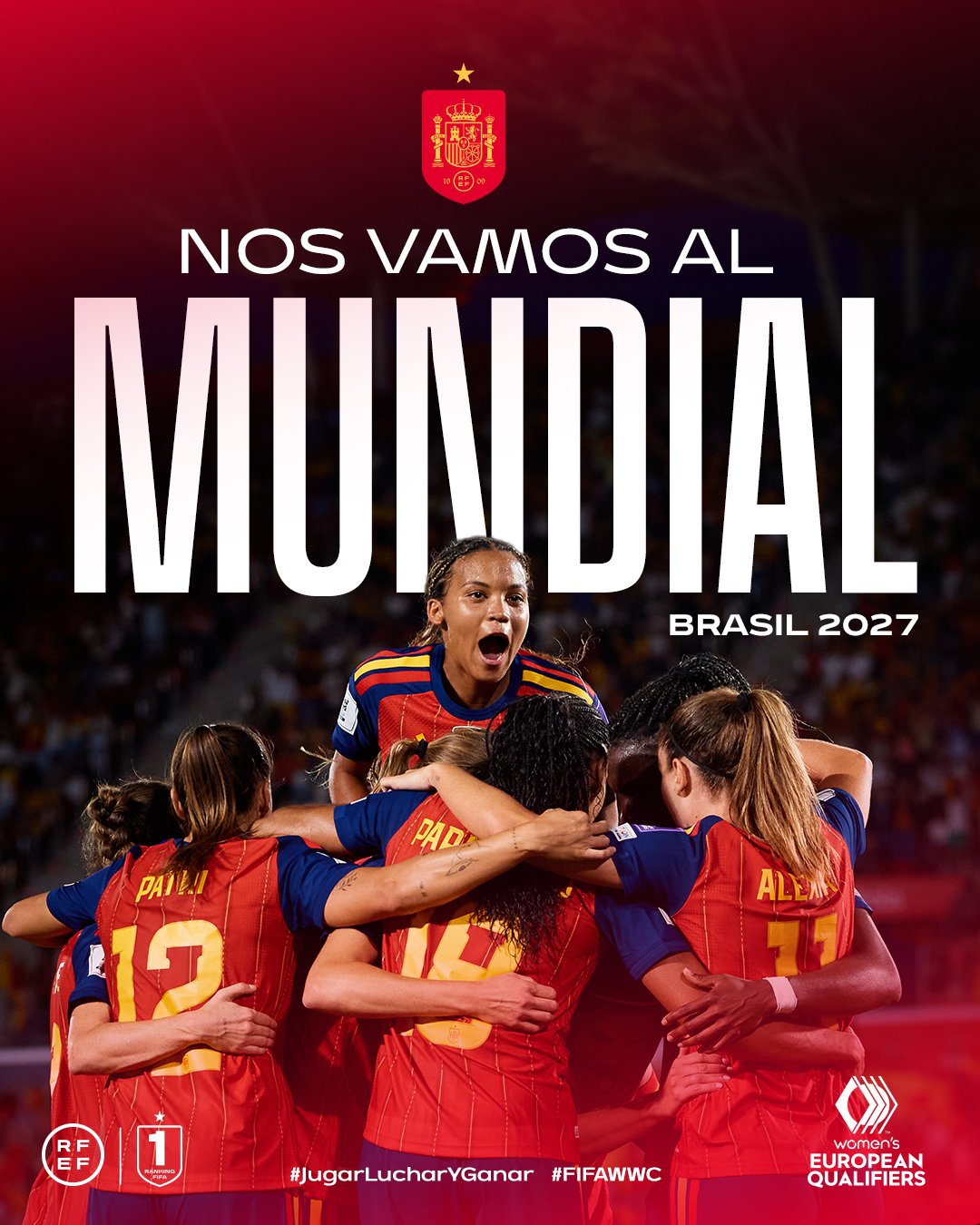Espanha goleia Islândia por 6 a 1 e confirma vaga na Copa do Mundo Feminina de 2027
