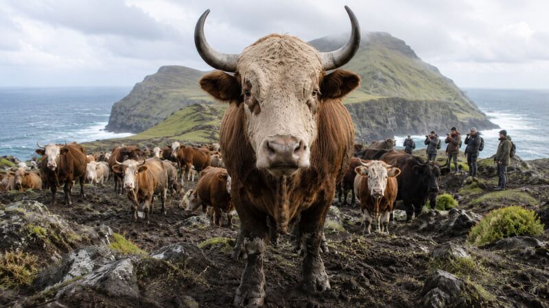 Saiba mais sobre fazendeiro deixou 5 cabeças de gado em uma ilha e ‘mágica’ aconteceu: rebanho virou 2.000 animais em 130 anos, sobreviveu isolado em território vulcânico de 55 km² e desen…