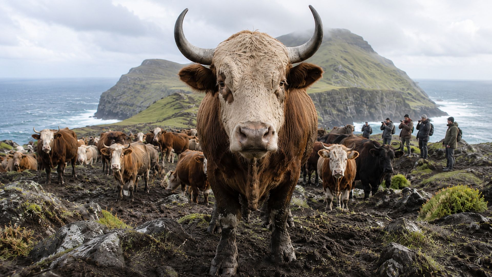 Saiba mais sobre fazendeiro deixou 5 cabeças de gado em uma ilha e ‘mágica’ aconteceu: rebanho virou 2.000 animais em 130 anos, sobreviveu isolado em território vulcânico de 55 km² e desen…