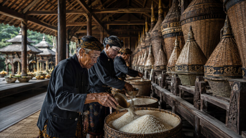 Descubra o povoado que guarda arroz por 100 anos sem vender um único grão: comunidade indonésia transforma comida em herança sagrada, mantém celeiros intocados por gerações e revela uma trad…