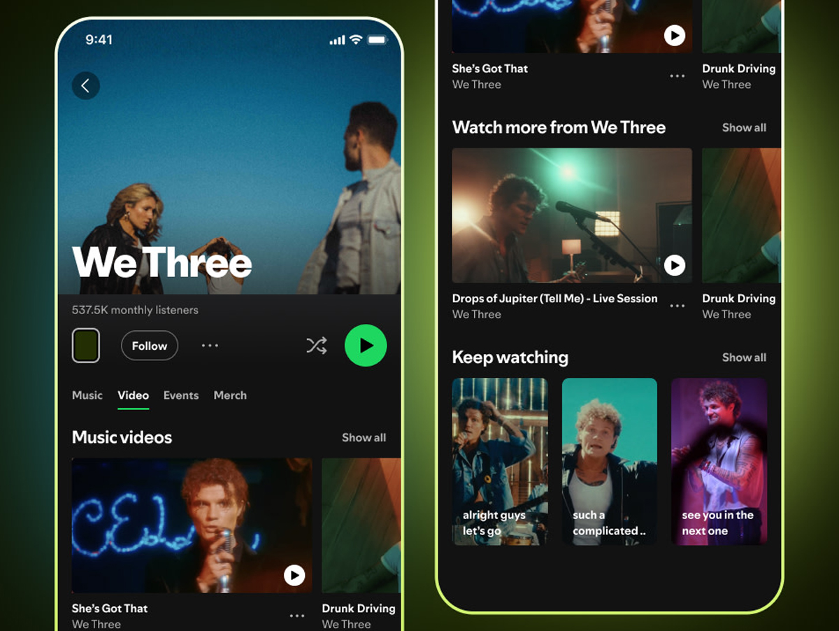 Spotify testa upload de vídeos longos por artistas e acirra disputa com o YouTube
