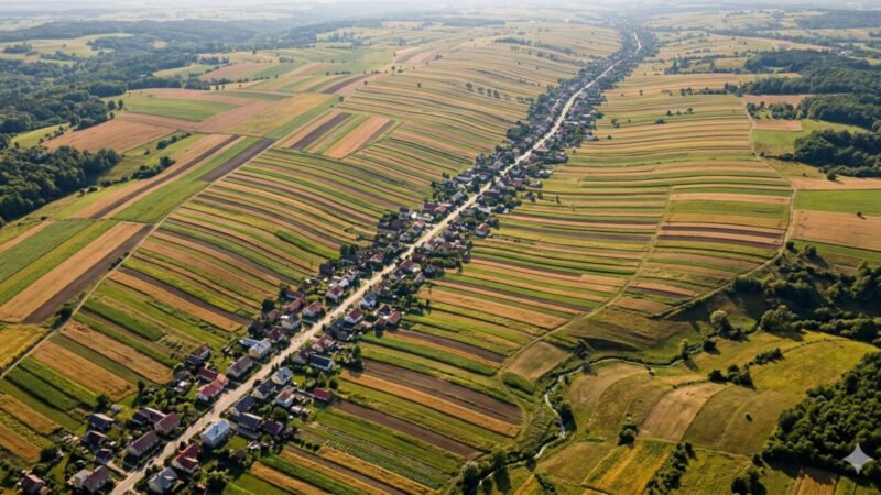 Vila polonesa Sułoszowa reúne 5.705 moradores ao longo de única rua de mais de 9 km
