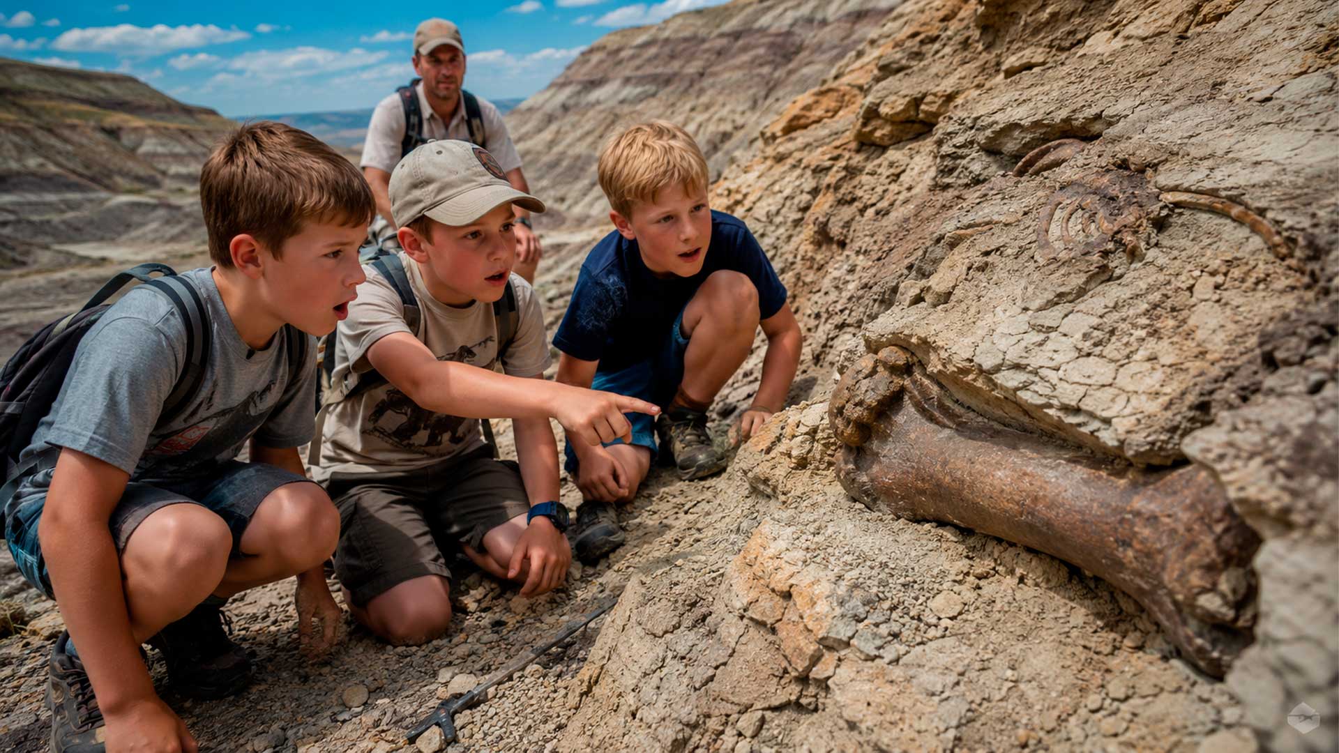 Três meninos descobrem fóssil raro de T. rex jovem nas encostas de Dakota do Norte