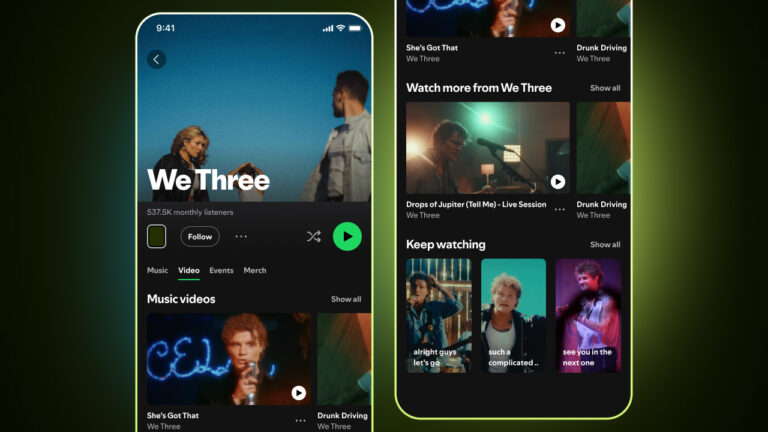 Spotify passa a permitir que artistas enviem vídeos completos para a plataforma