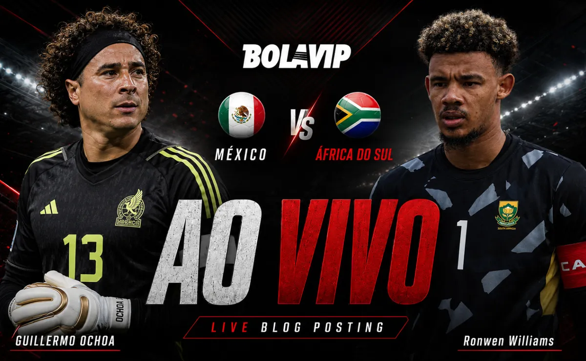 México vence África do Sul por 2 a 0 na abertura da Copa do Mundo em partida marcada por três expulsões