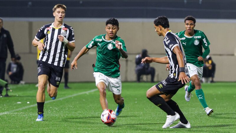 11/06/2026 — Palmeiras cede empate ao Santos por 2 a 2 e mantém liderança do Brasileirão sub-20