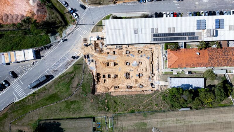 Atlético-MG avança em obra do novo prédio da base na Cidade do Galo