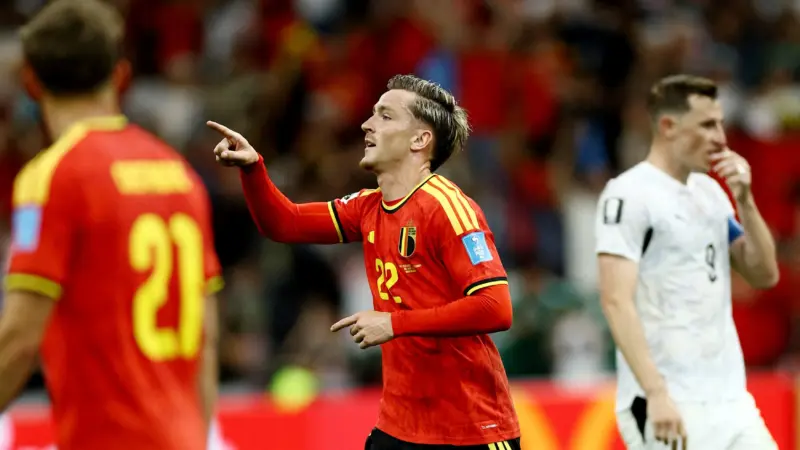 Bélgica vence Nova Zelândia por 5 a 1 e termina em primeiro no Grupo G