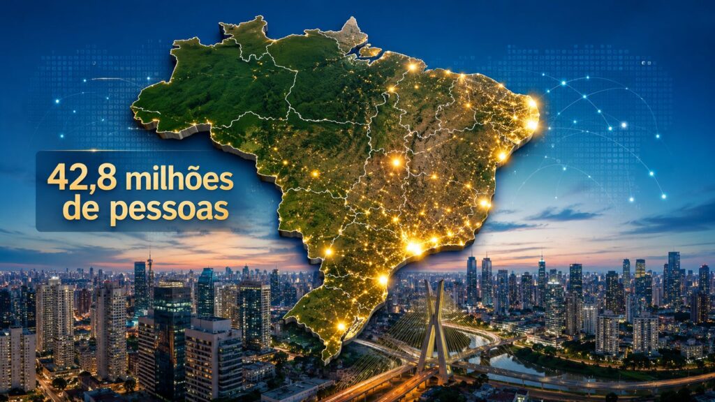 Brasil tem 15 cidades com mais de 1 milhão de habitantes, somando 42,8 milhões de moradores