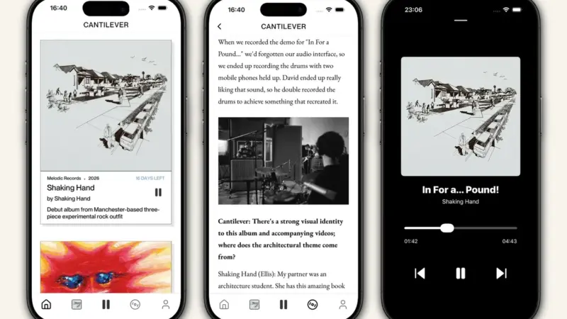 Conheça curated music-streaming service cantilever raises £250k from independent labels