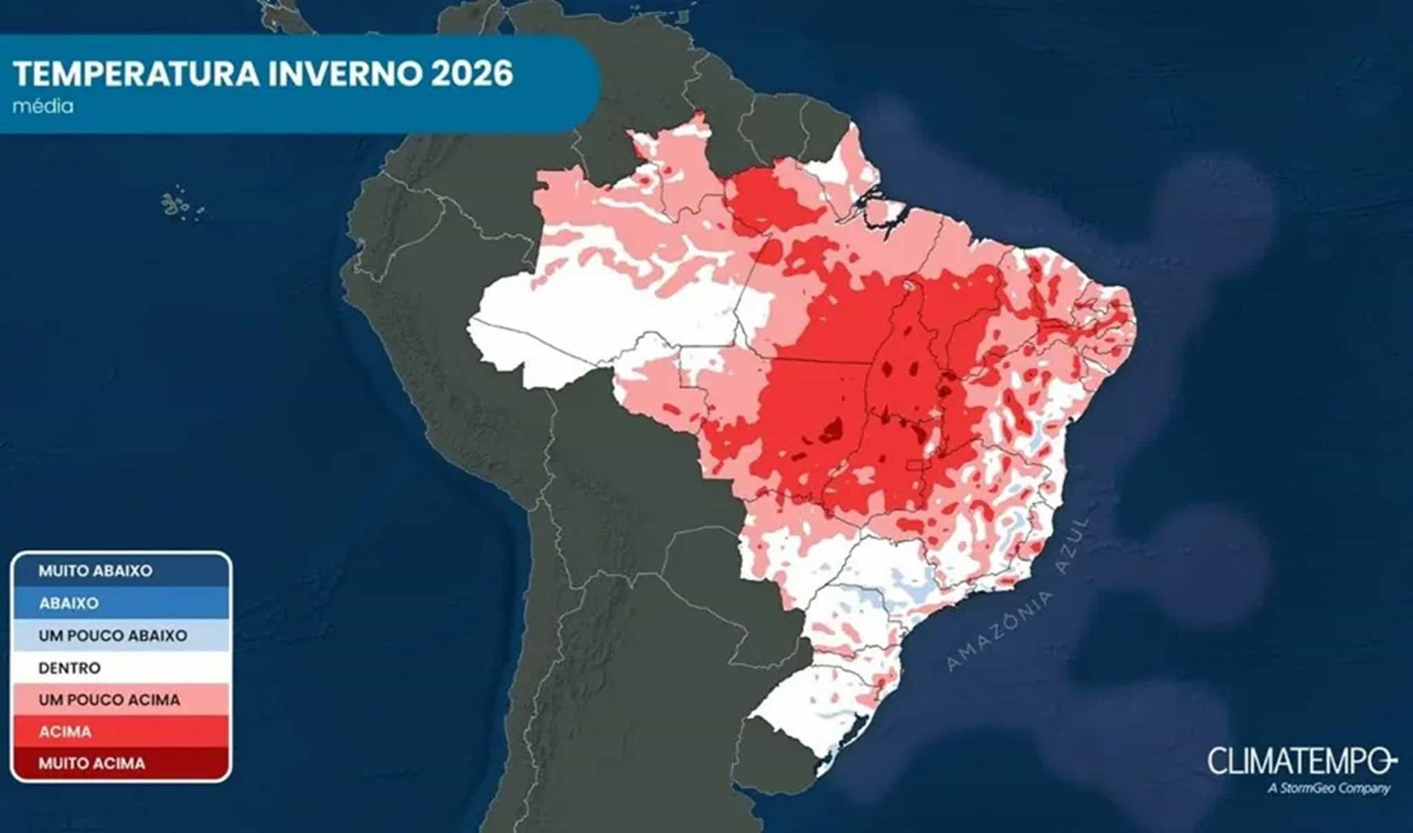 Inverno começa com El Niño, onda de frio inicial e previsão de calor ao fim da estação