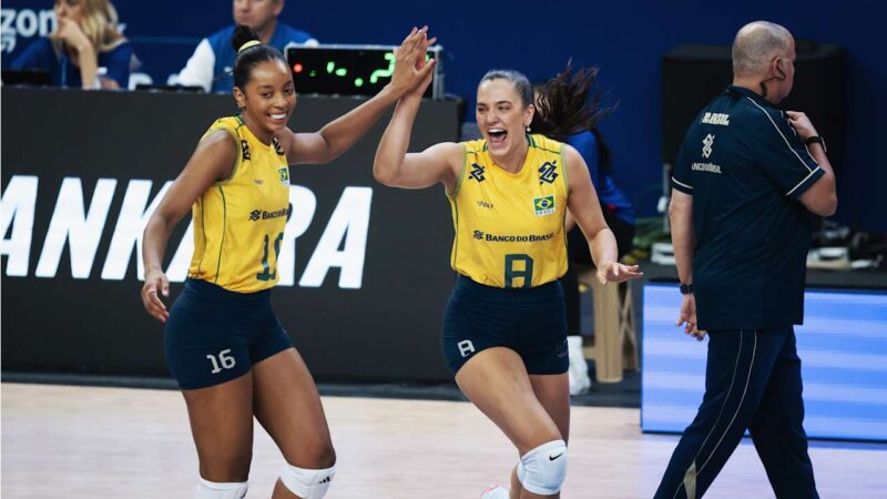 17/06/2026 — Brasil vence França por 3 a 0 e mantém invencibilidade na Liga das Nações de Vôlei