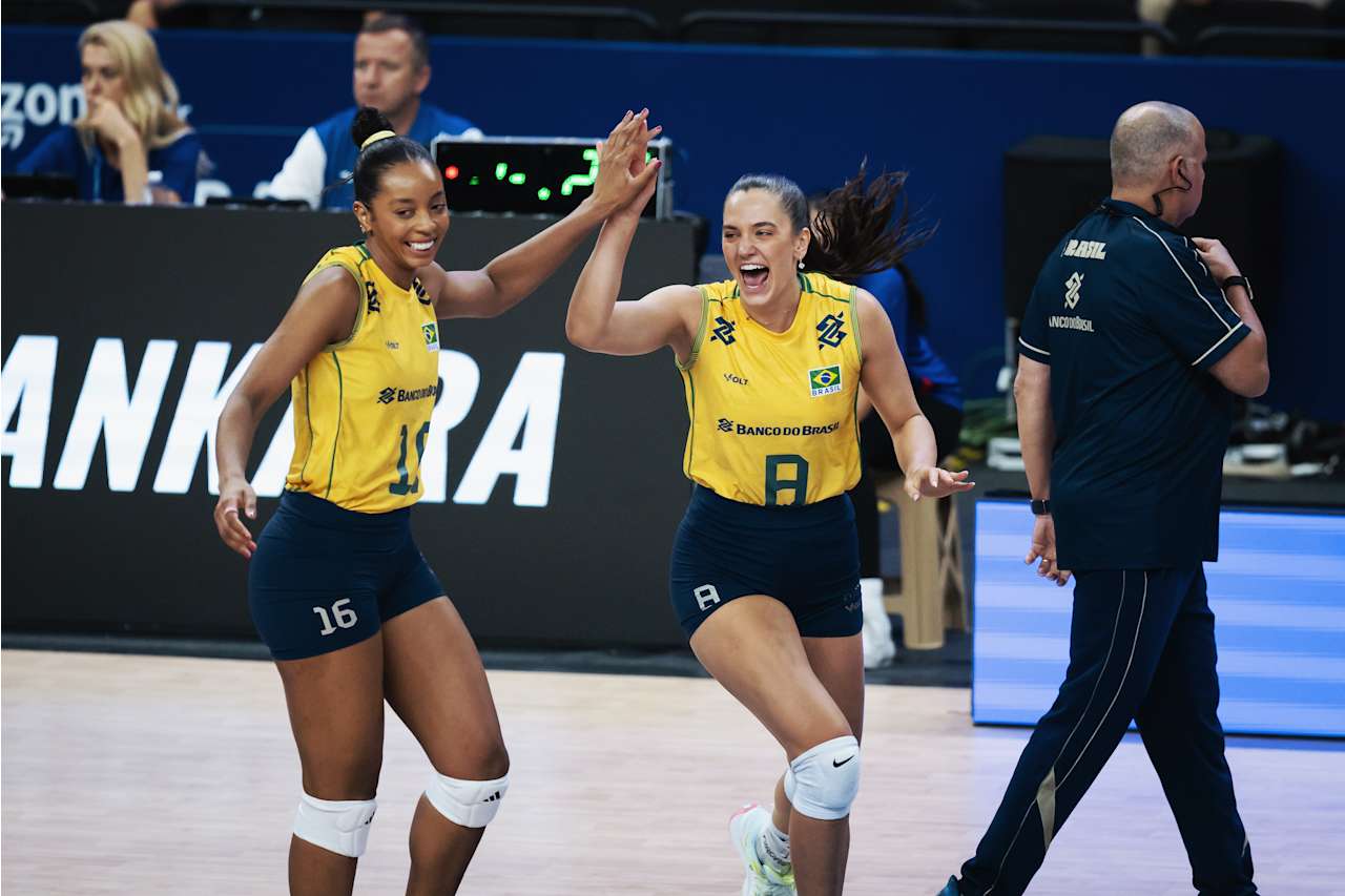17/06/2026 — Brasil vence França por 3 a 0 e mantém invencibilidade na Liga das Nações de Vôlei