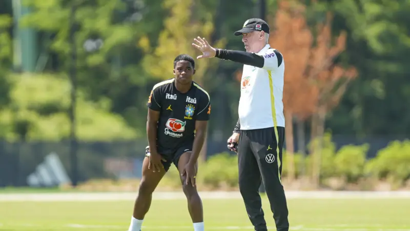 Ancelotti pede cautela e diz que Endrick terá oportunidade na seleção