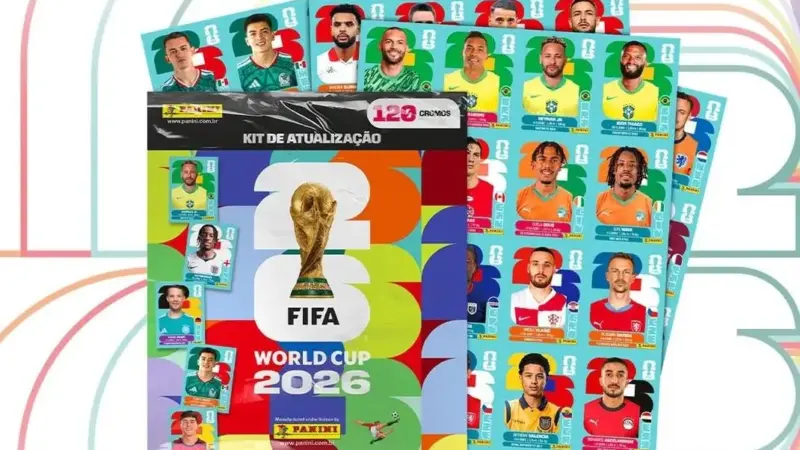 Álbum oficial da Copa de 2026 impulsiona vendas e setor editorial lidera varejo em maio