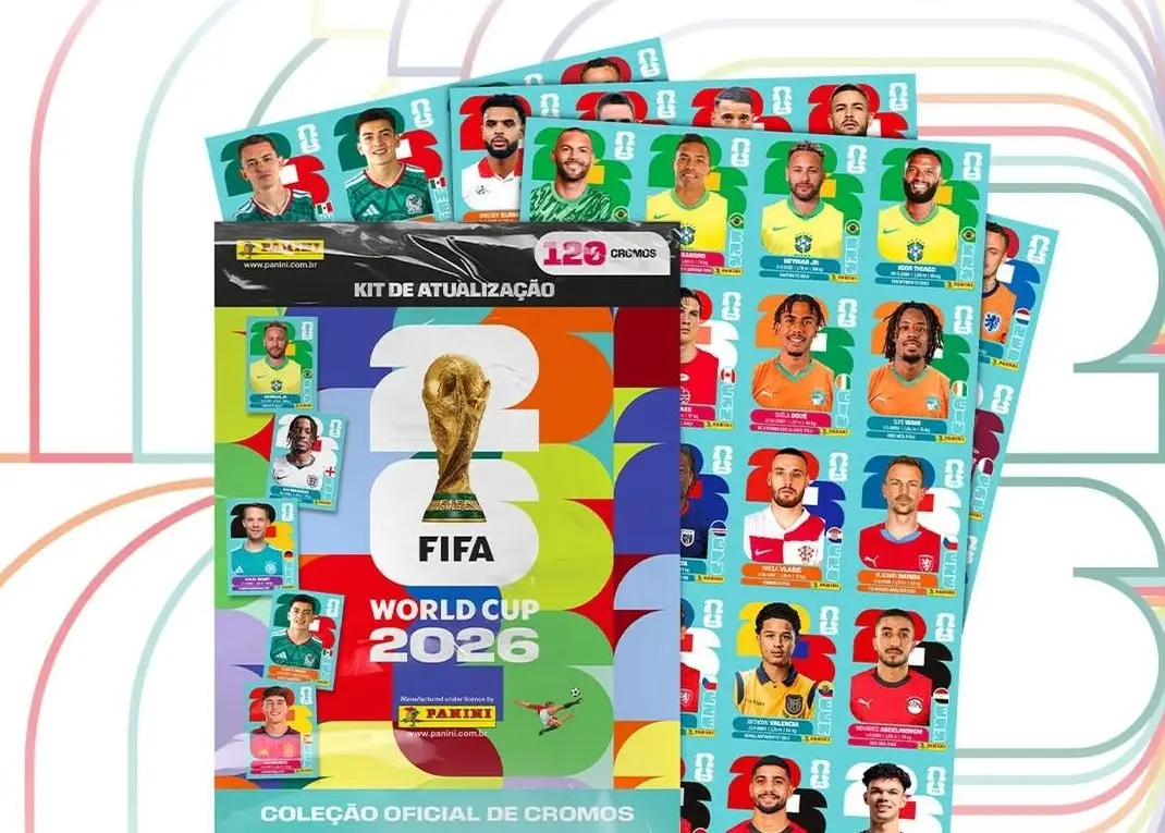Álbum oficial da Copa de 2026 impulsiona vendas e setor editorial lidera varejo em maio