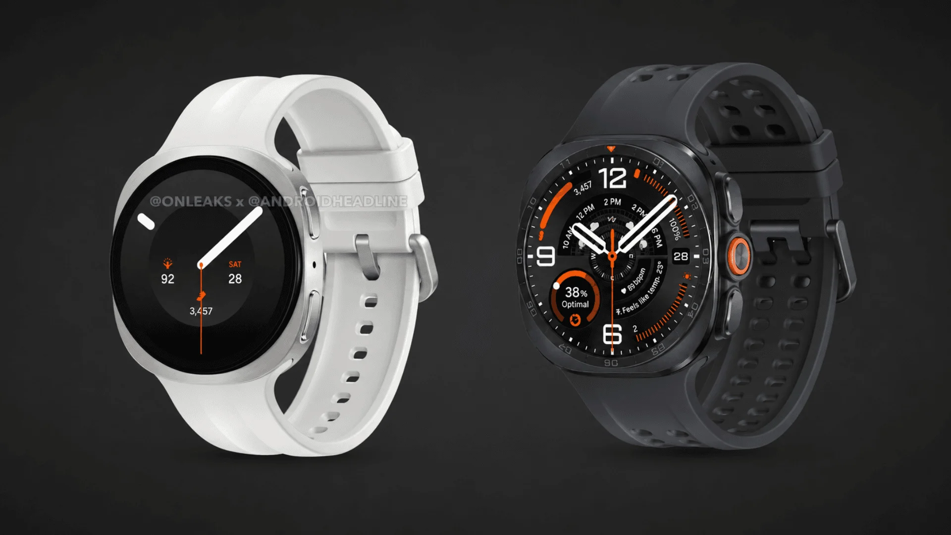 Vazamento revela cores e tipos de pulseiras dos Galaxy Watch 9 e Watch Ultra 2