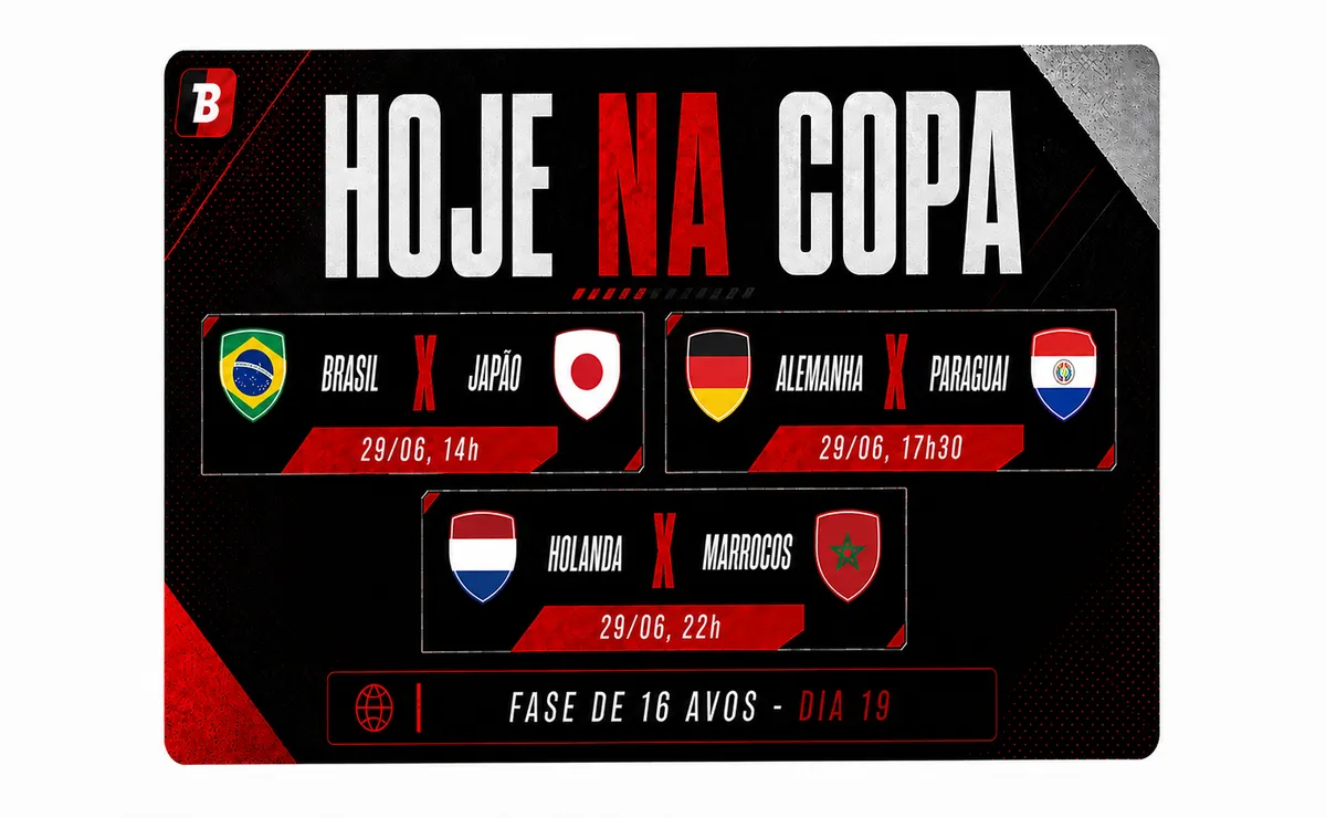 Brasil enfrenta Japão pela fase de 16 avos da Copa do Mundo 2026; veja horários e transmissões
