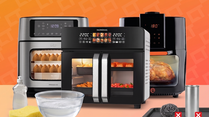Dez erros comuns ao limpar a airfryer que acabam com o revestimento antiaderente