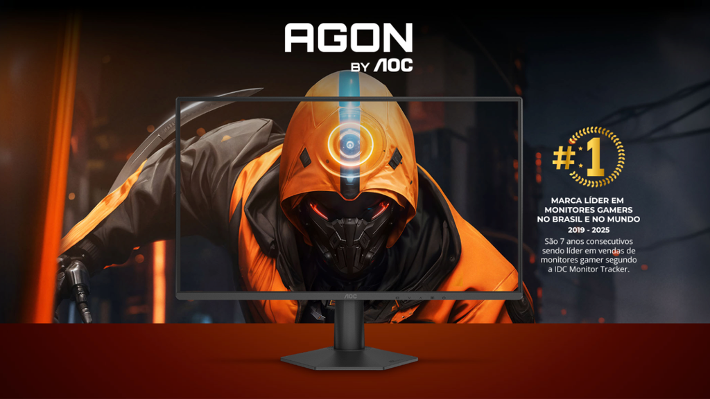 Monitor AOC Agon G50 de 24" tem desconto no Mercado Livre e oferece 144Hz e 0,5ms