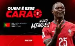 Nuno Mendes marca golaço de falta e ajuda Portugal na goleada sobre Uzbequistão