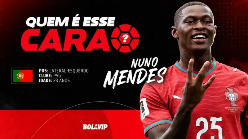 Nuno Mendes marca golaço de falta e ajuda Portugal na goleada sobre Uzbequistão