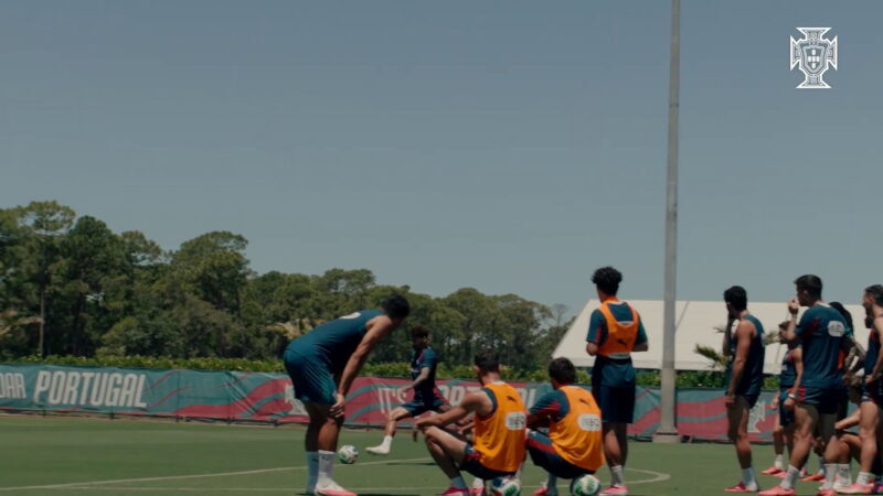 Portugal intensifica treinos de finalização em preparação para duelo com Uzbequistão