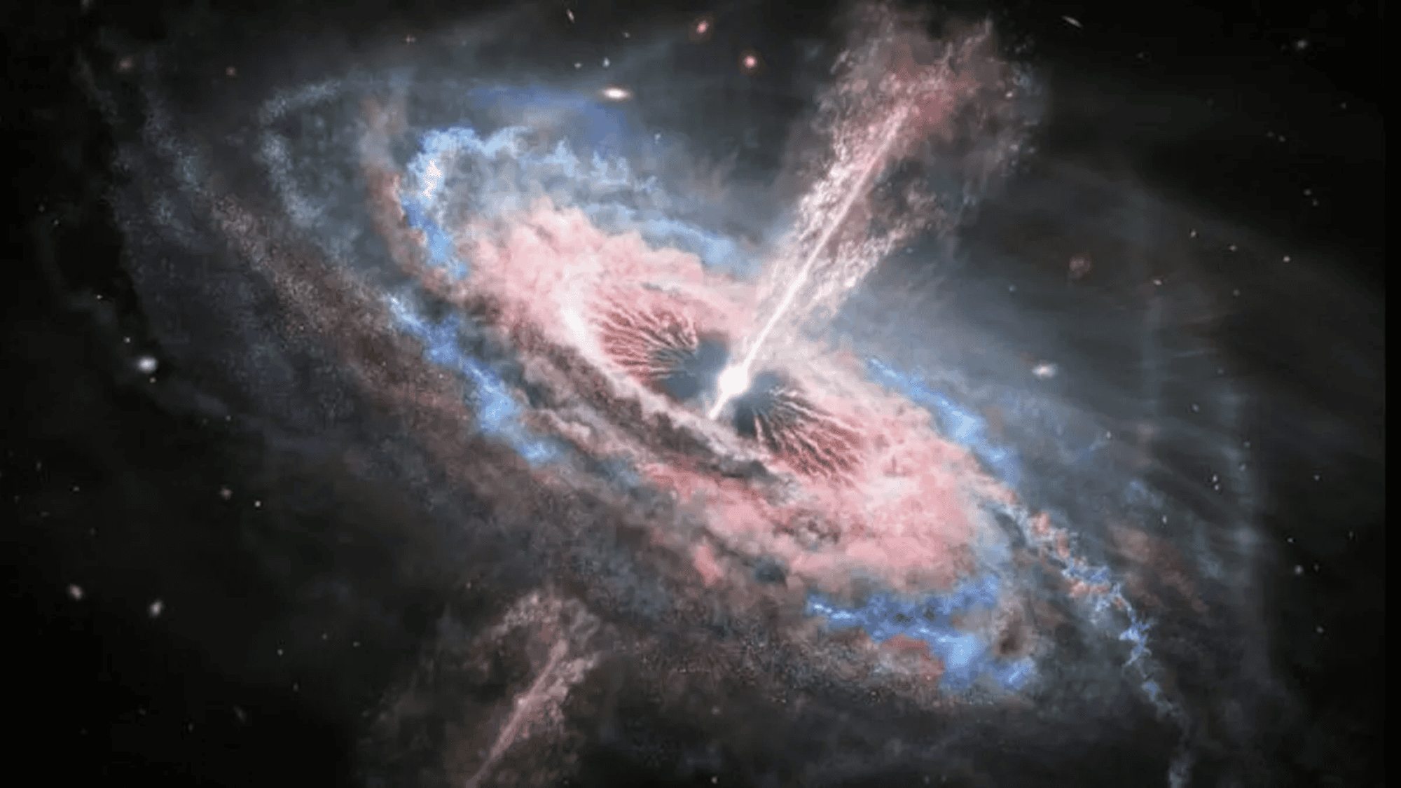 Quasar distante lança vento a 30% da velocidade da luz, maior já visto no ultravioleta
