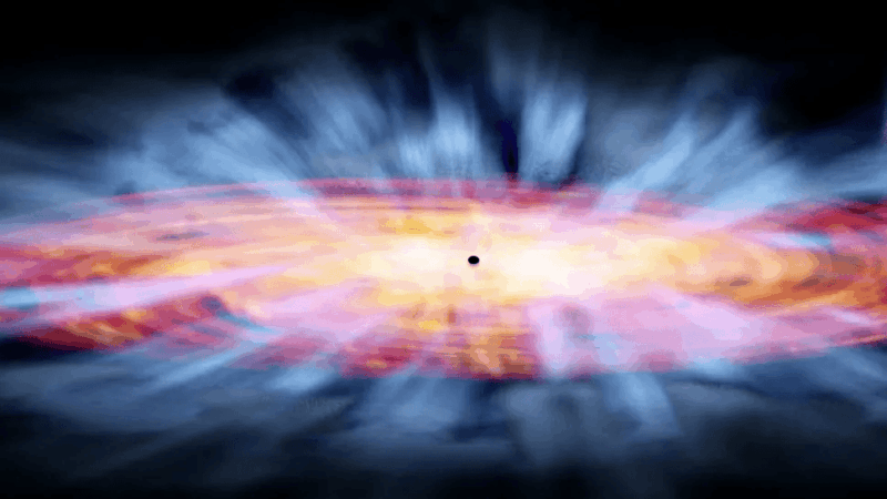 Quasar distante lança vento a 30% da velocidade da luz, maior já visto no ultravioleta