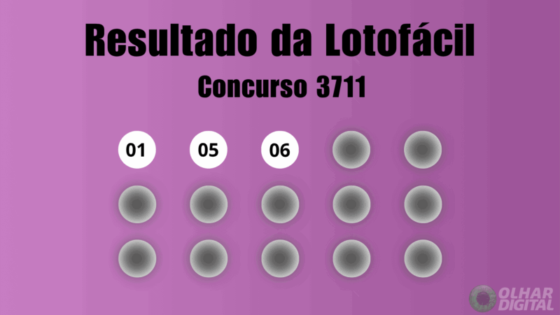 Resultado da Lotofácil — 16/06/2026: números do concurso 3711 e últimos resultados
