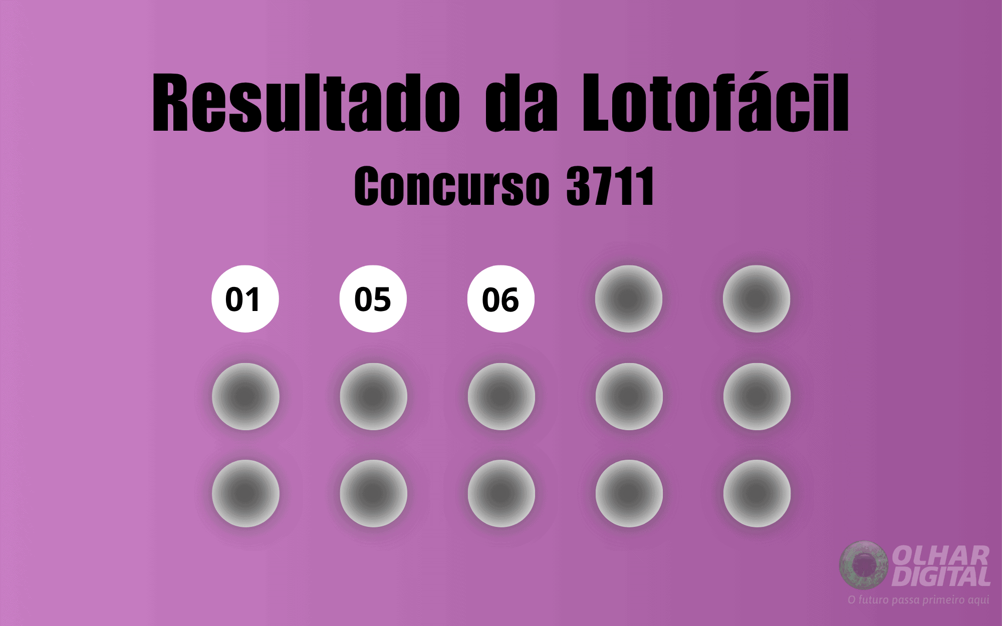 Resultado da Lotofácil — 16/06/2026: números do concurso 3711 e últimos resultados