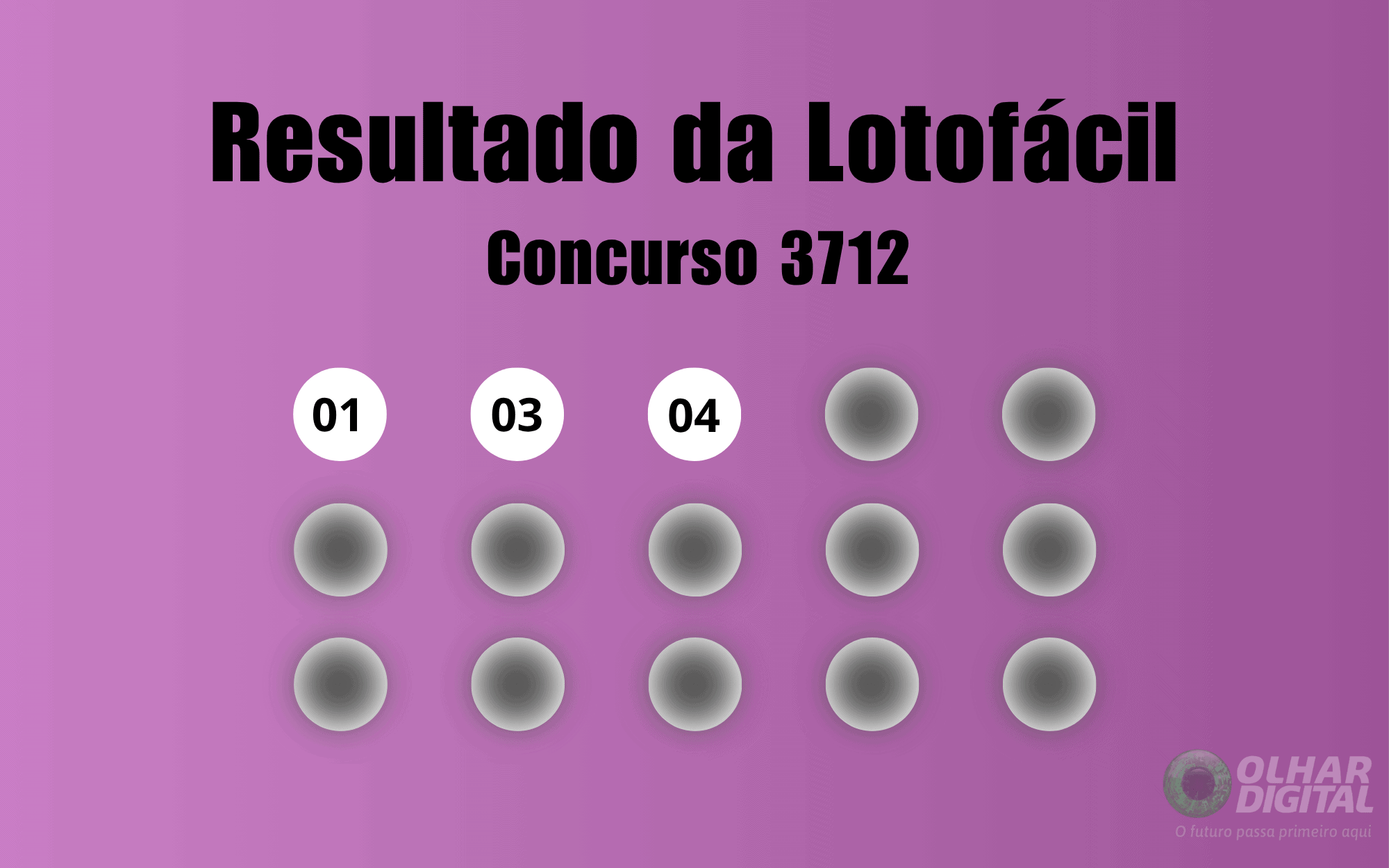 Lotofácil (17/06/2026): resultado do concurso 3712 e distribuição de prêmios