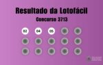 Resultado da Lotofácil 3713 — números sorteados em 18/06/2026