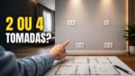 Quantidade de tomadas por cômodo: planejamento indica 6 a 10 pontos na cozinha e 1 a cada 3,5 m na sala
