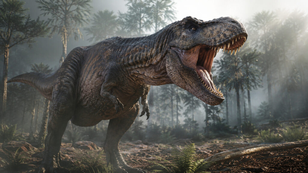 Força da mordida pode explicar braços curtos do T. rex, diz nova pesquisa internacional